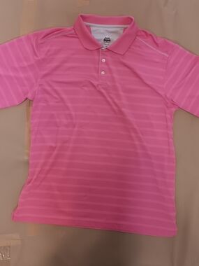 bolle Pink Striped Polo Golf Shirt 2x.  (101)